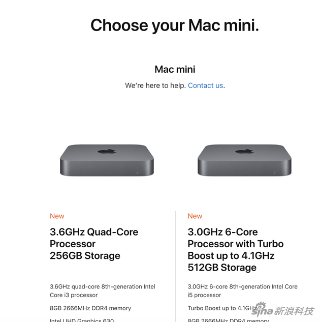Mac mini已经上线苹果官网
