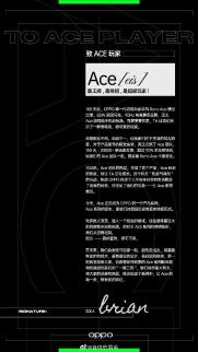 《致Ace玩家》的公开信
