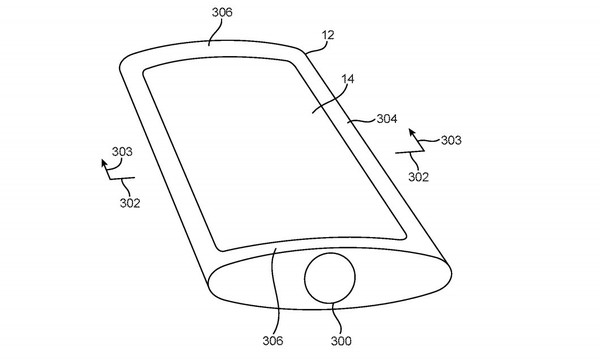 iPhone环绕屏专利图（图源appleinsider）