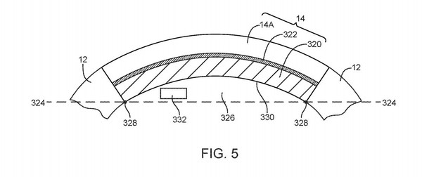 iPhone环绕屏专利图（图源appleinsider）