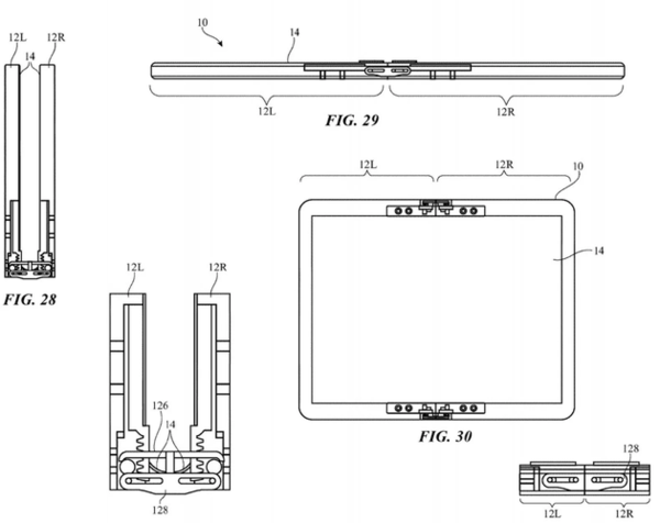苹果折叠屏专利图