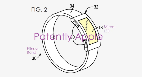 苹果新健康手环专利图